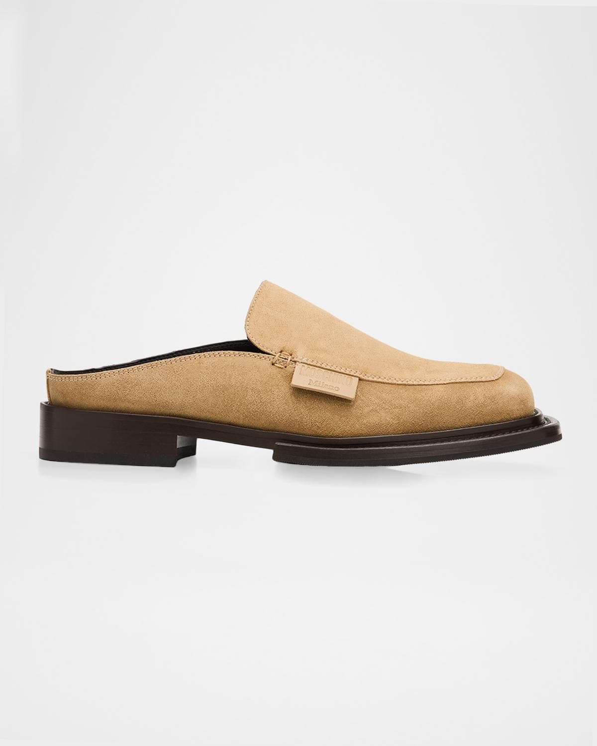 Moschino Men's Suede Loafer Mules