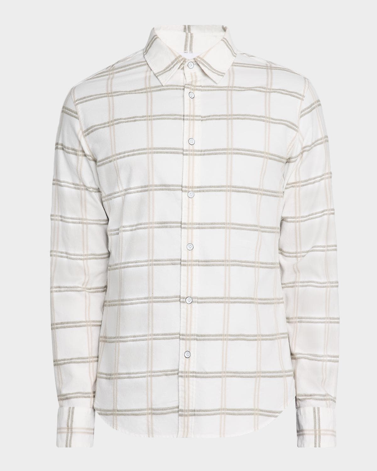 rag & bone Men's Tomlin Brushed Oxford Check Button-Down Shirt