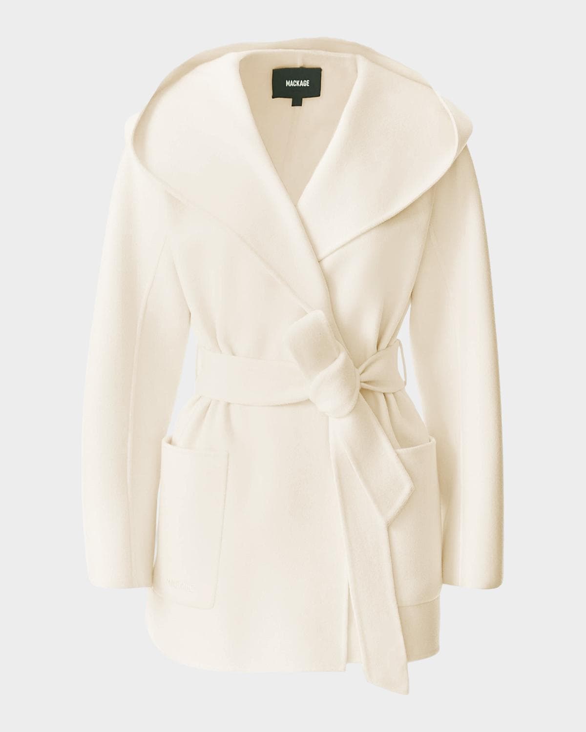 Mackage Paya Double-Face Wool Wrap Coat