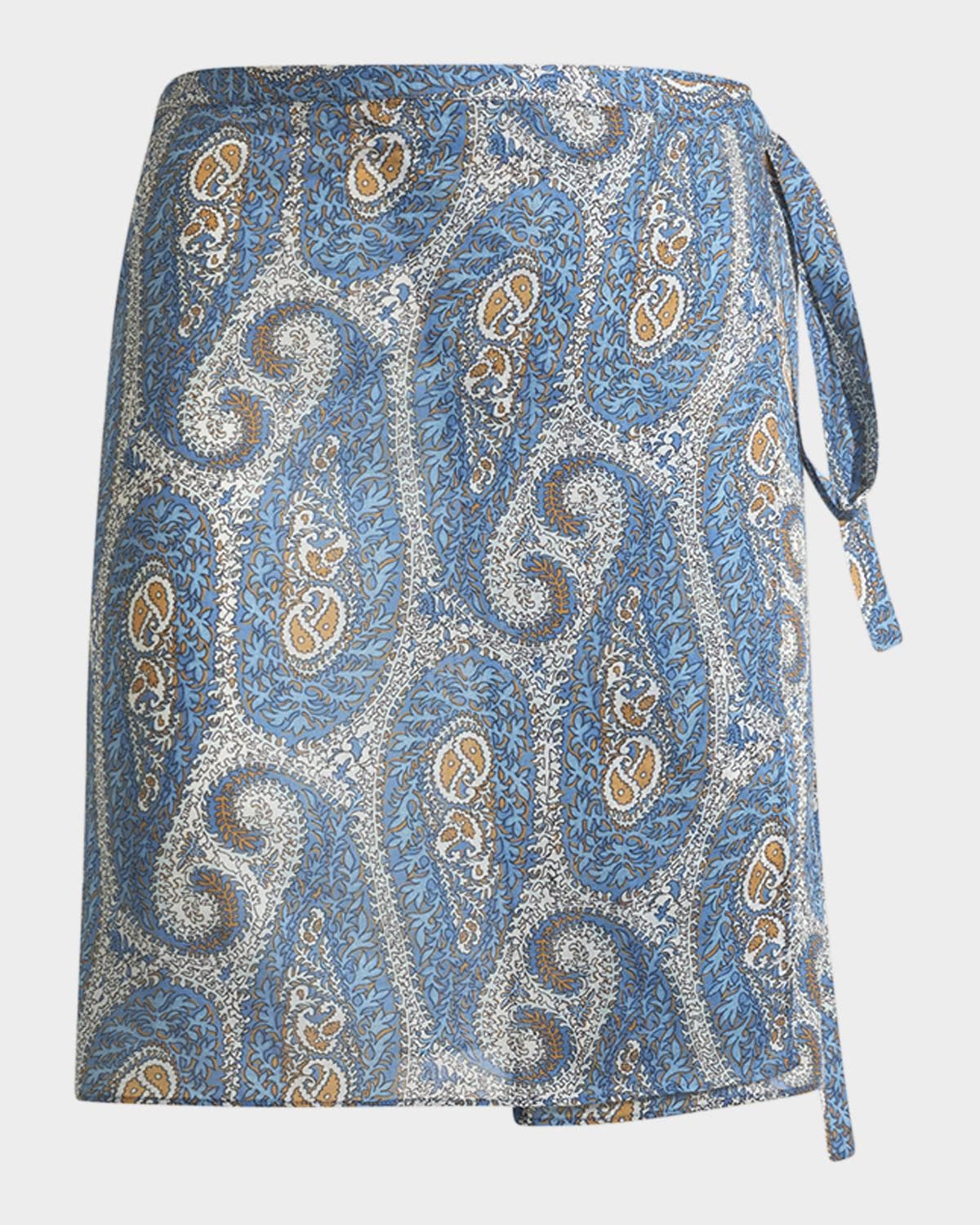 Etro Paisley Wrap Mini Skirt
