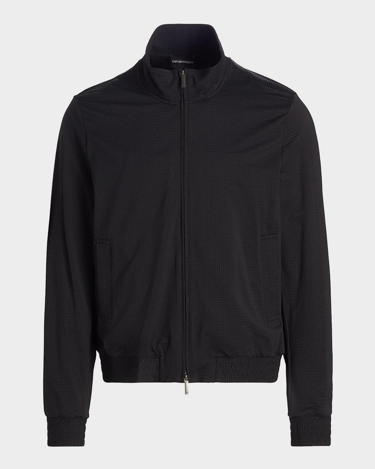 Emporio Armani Men's Seersucker Bomber Jacket