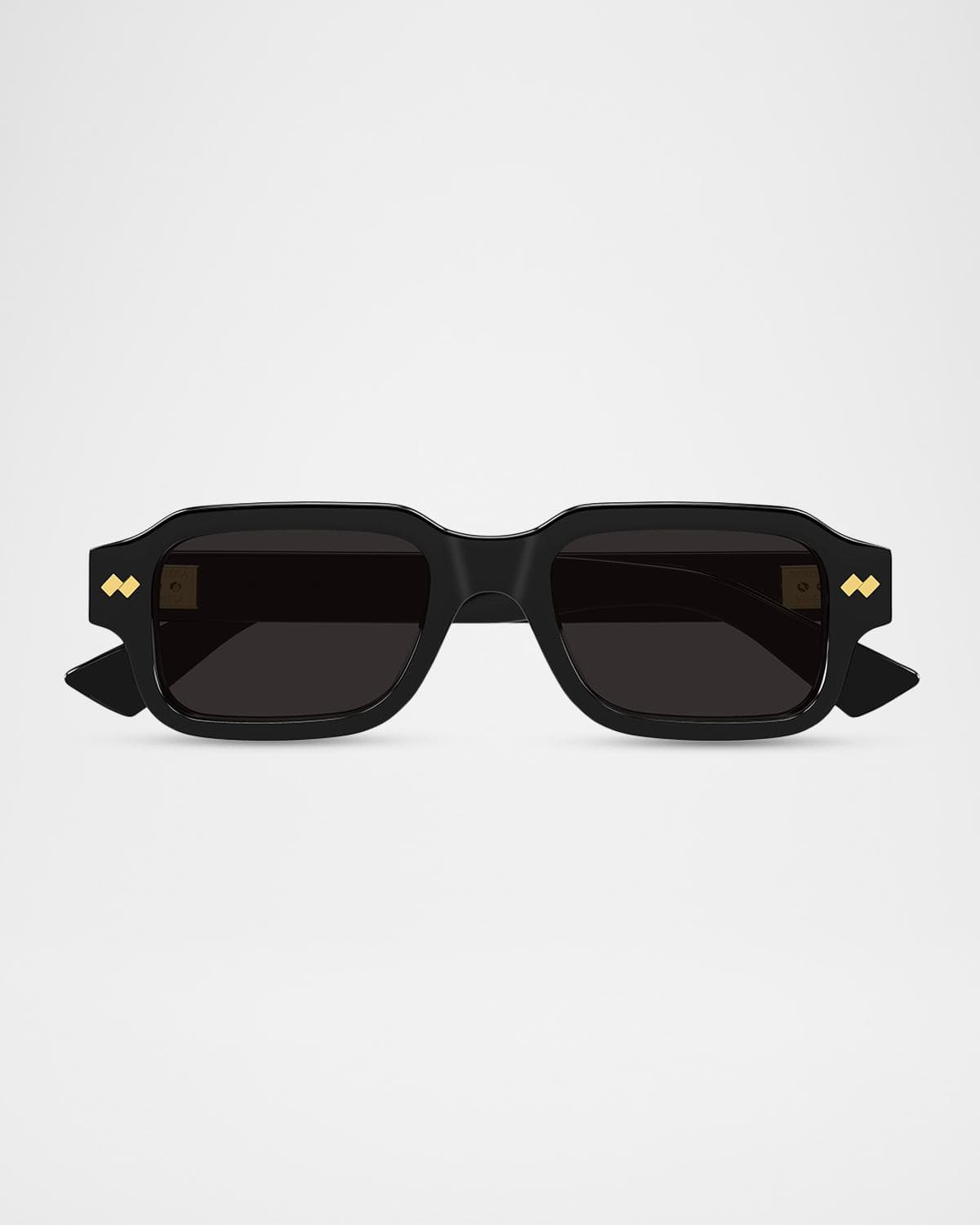 Bottega Veneta Men's BV1442S-001 Acetate Rectangle Sunglasses