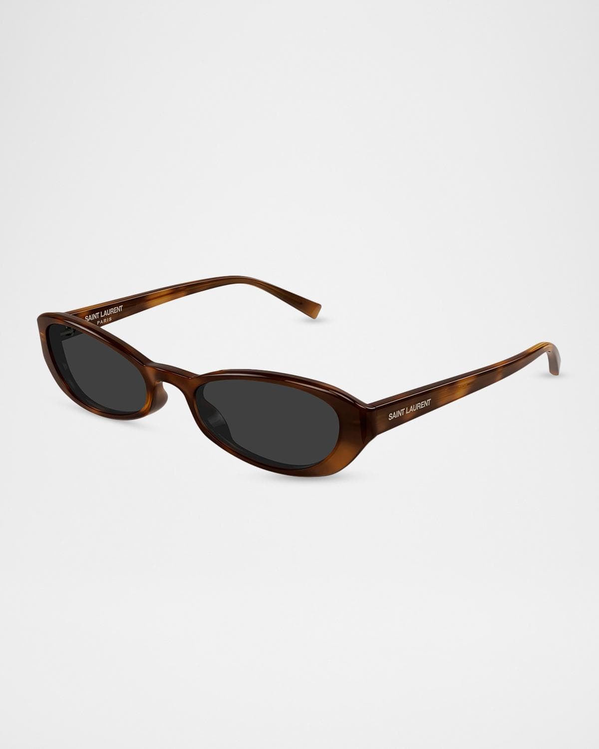 Saint Laurent 51mm Acetate Oval Sunglasses