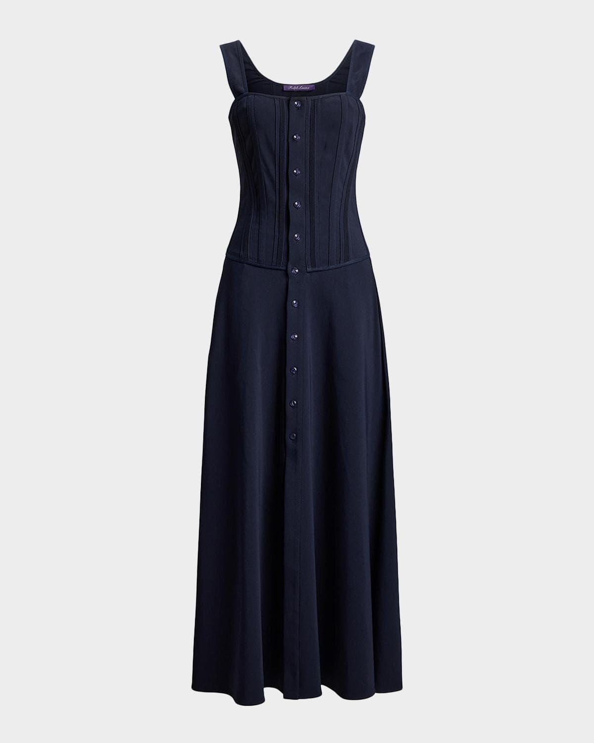 Ralph Lauren Collection Sophee Cotton-Blend Sleeveless Day Dress