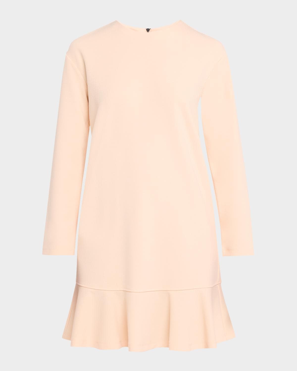 Emporio Armani Long-Sleeve Flounce Dress