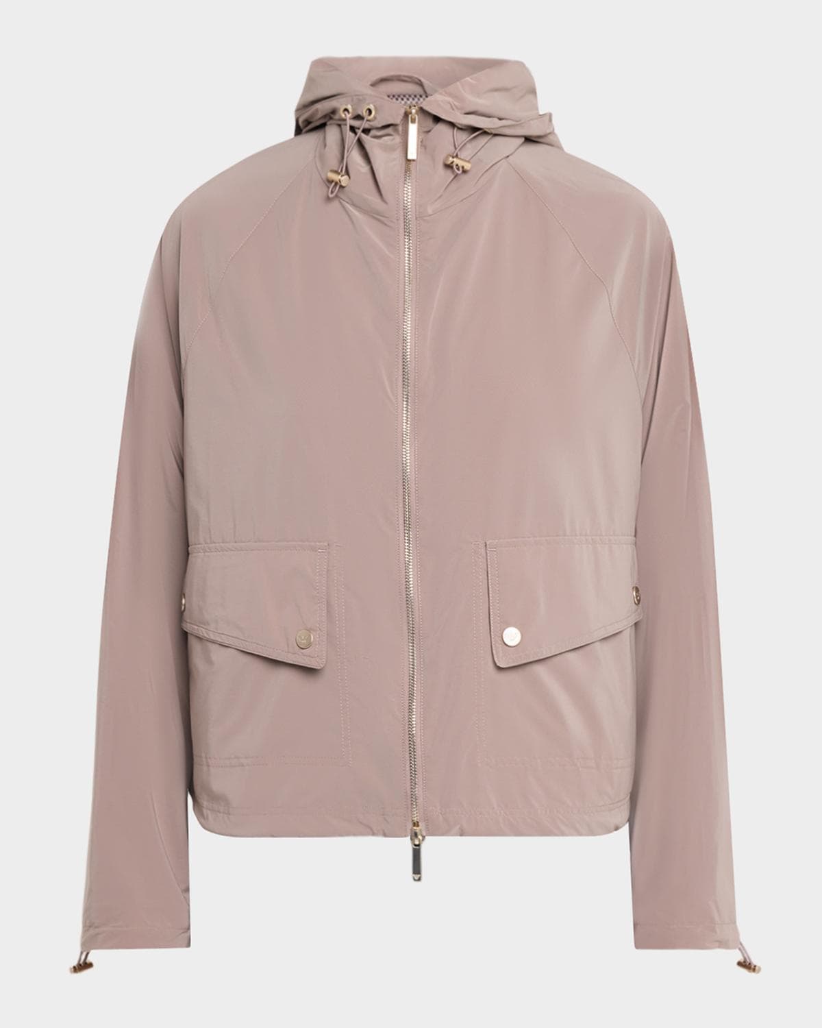 Emporio Armani Hooded Full-Zip Blouson Nylon Jacket
