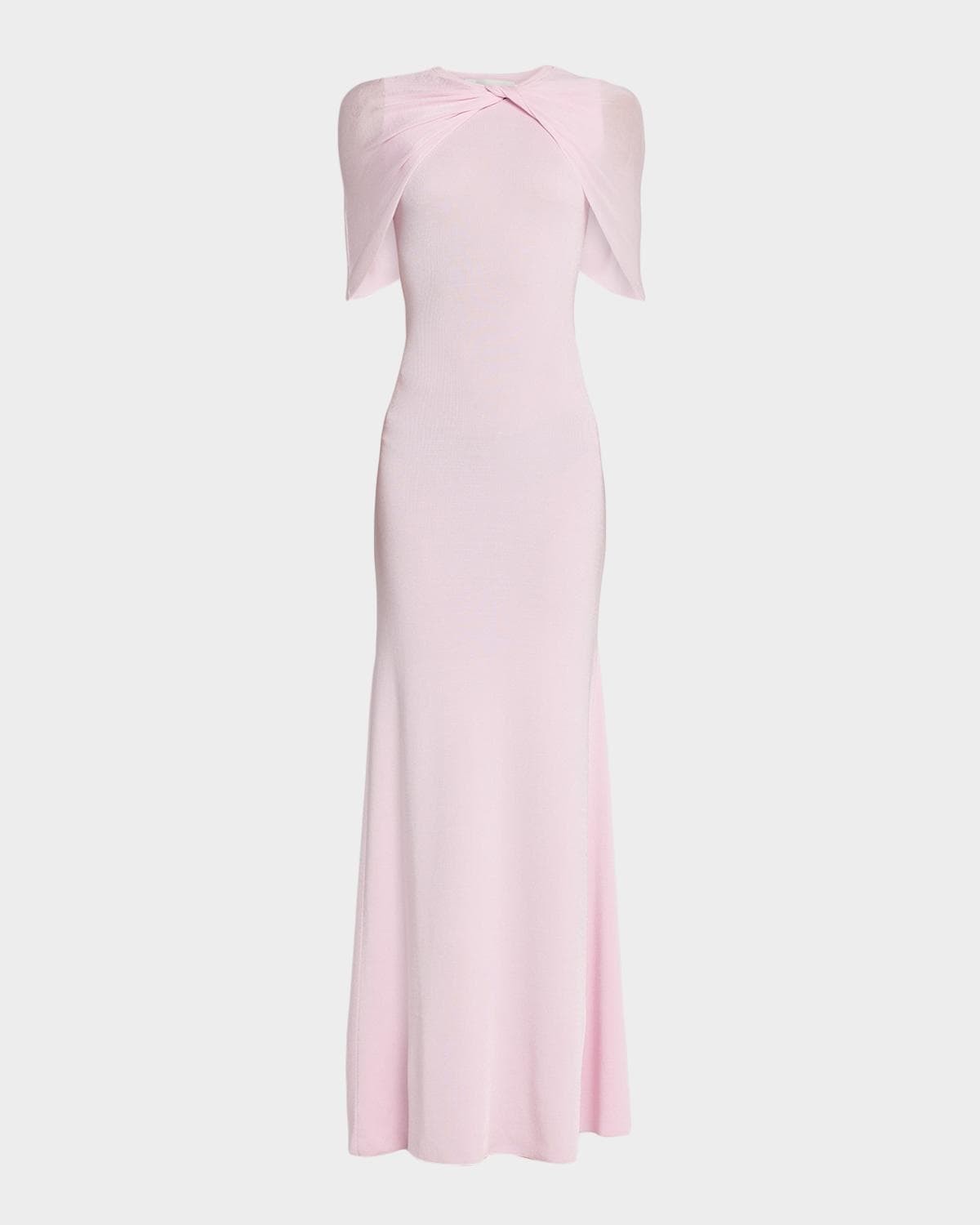 Roland Mouret Twist Draped Shawl Mermaid Gown