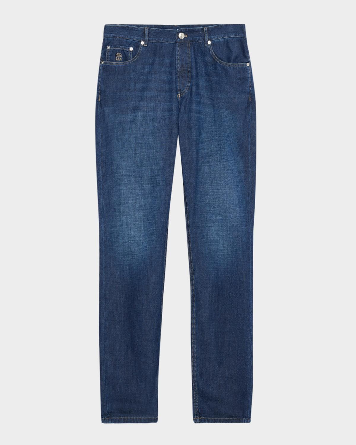 Brunello Cucinelli Men's Denim Classic Fit Five-Pocket Jeans
