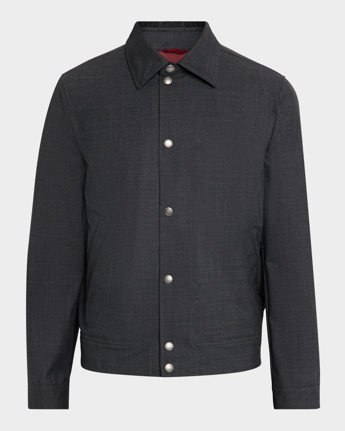 Brunello Cucinelli Men's Water-Resistant Snap-Front Jacket