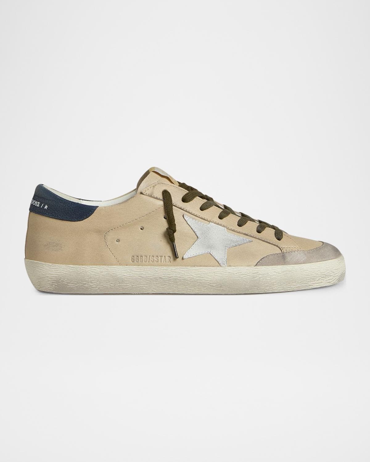 Golden Goose Men's Super-Star Penstar Leather Low-Top Sneakers