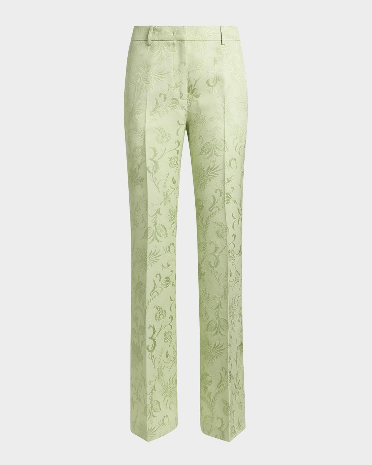 Etro Floral Jacquard Straight-Leg Trousers