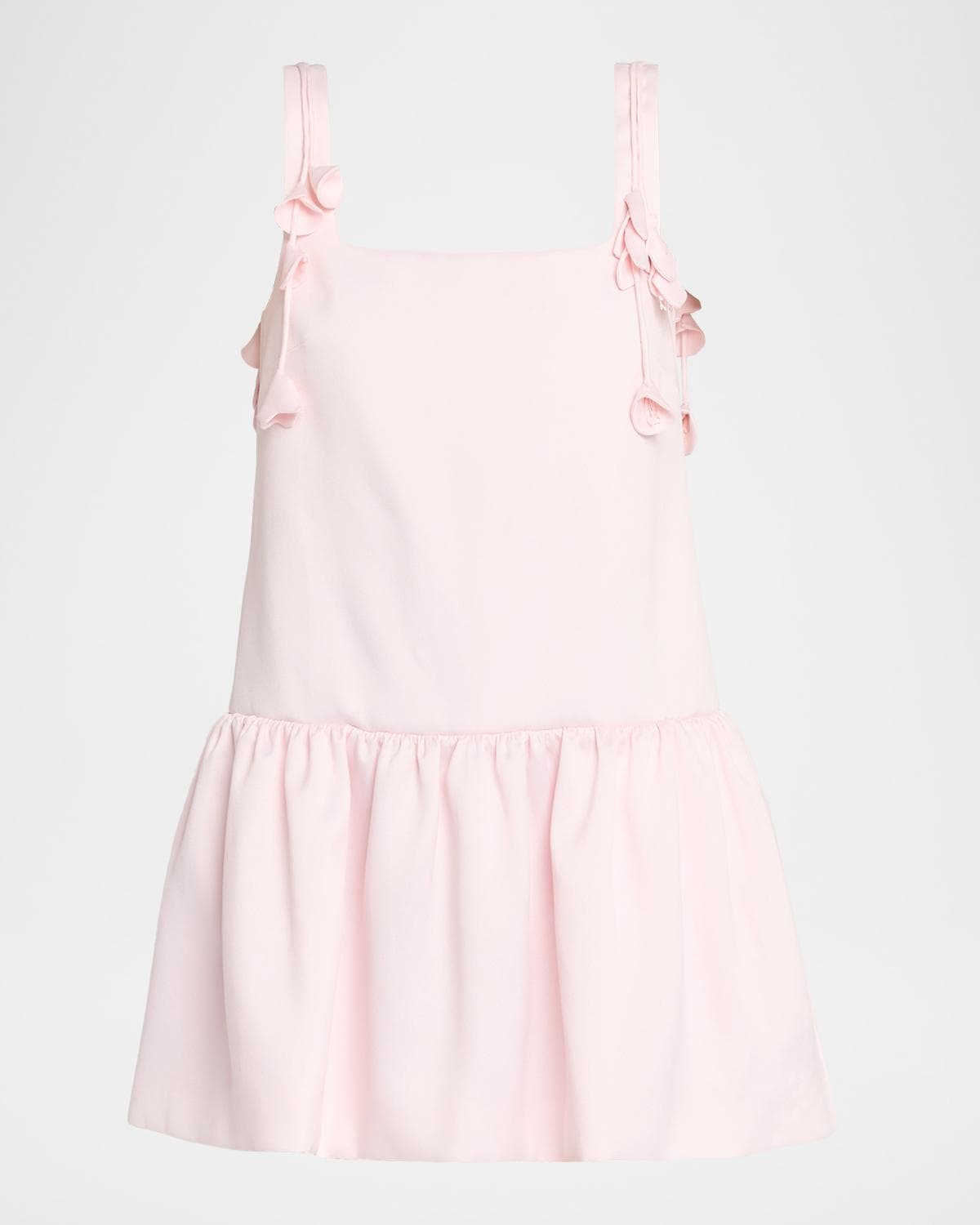 Self-Portrait Flower Taffeta Mini Dress