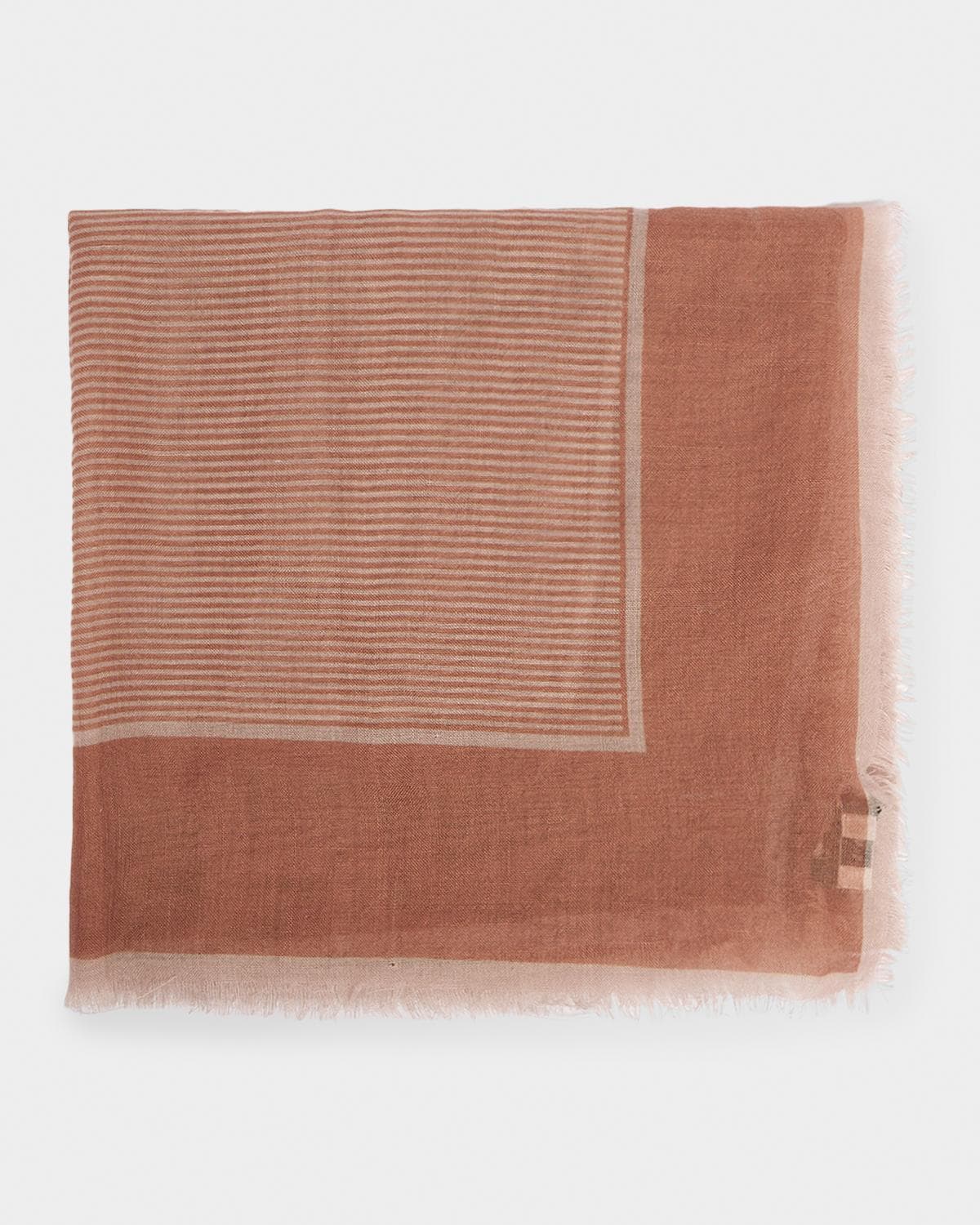 Saint Laurent Cassandre Cashmere & Silk Etamine Scarf