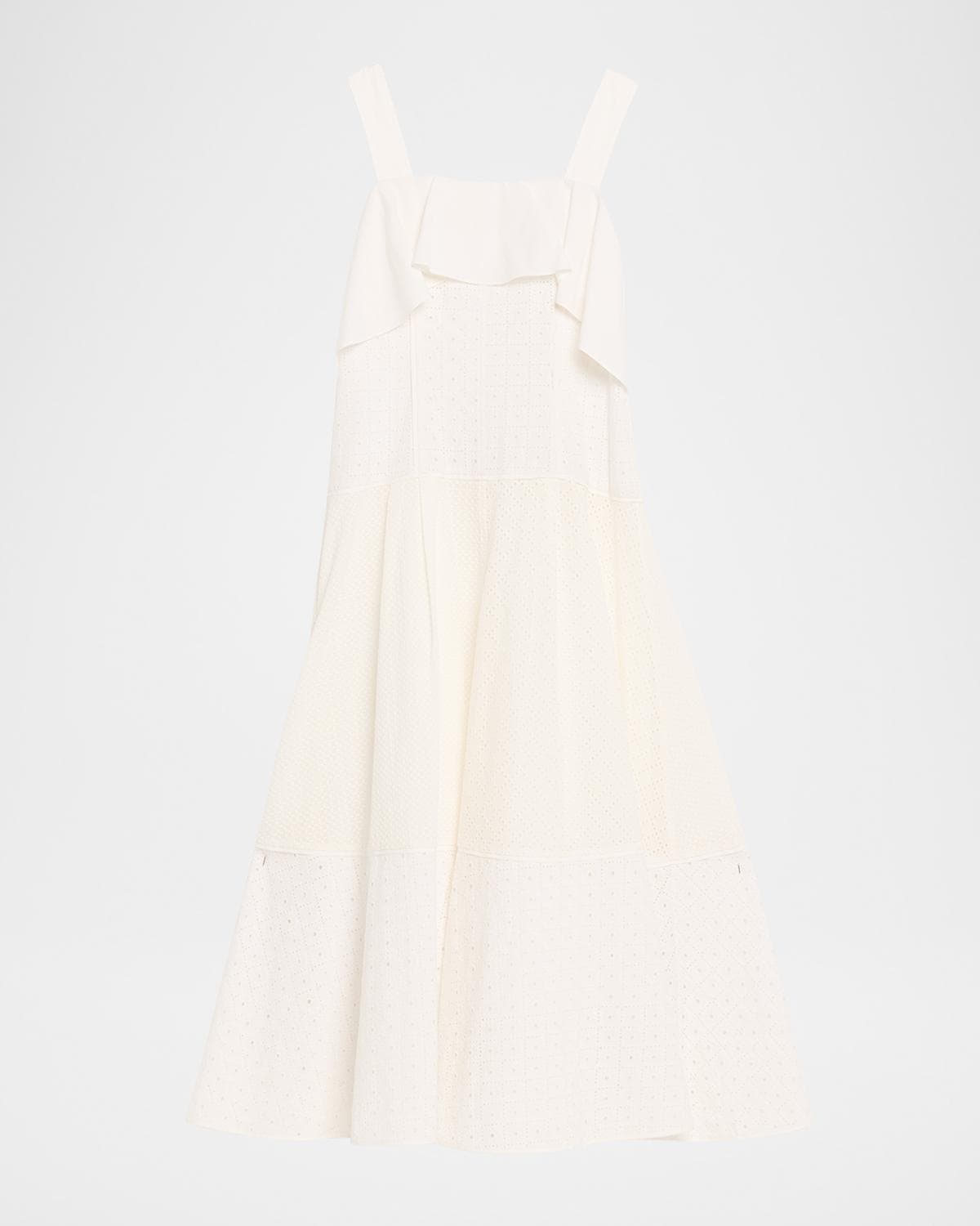 3.1 Phillip Lim Sleeveless Broderie Anglaise Midi Dress