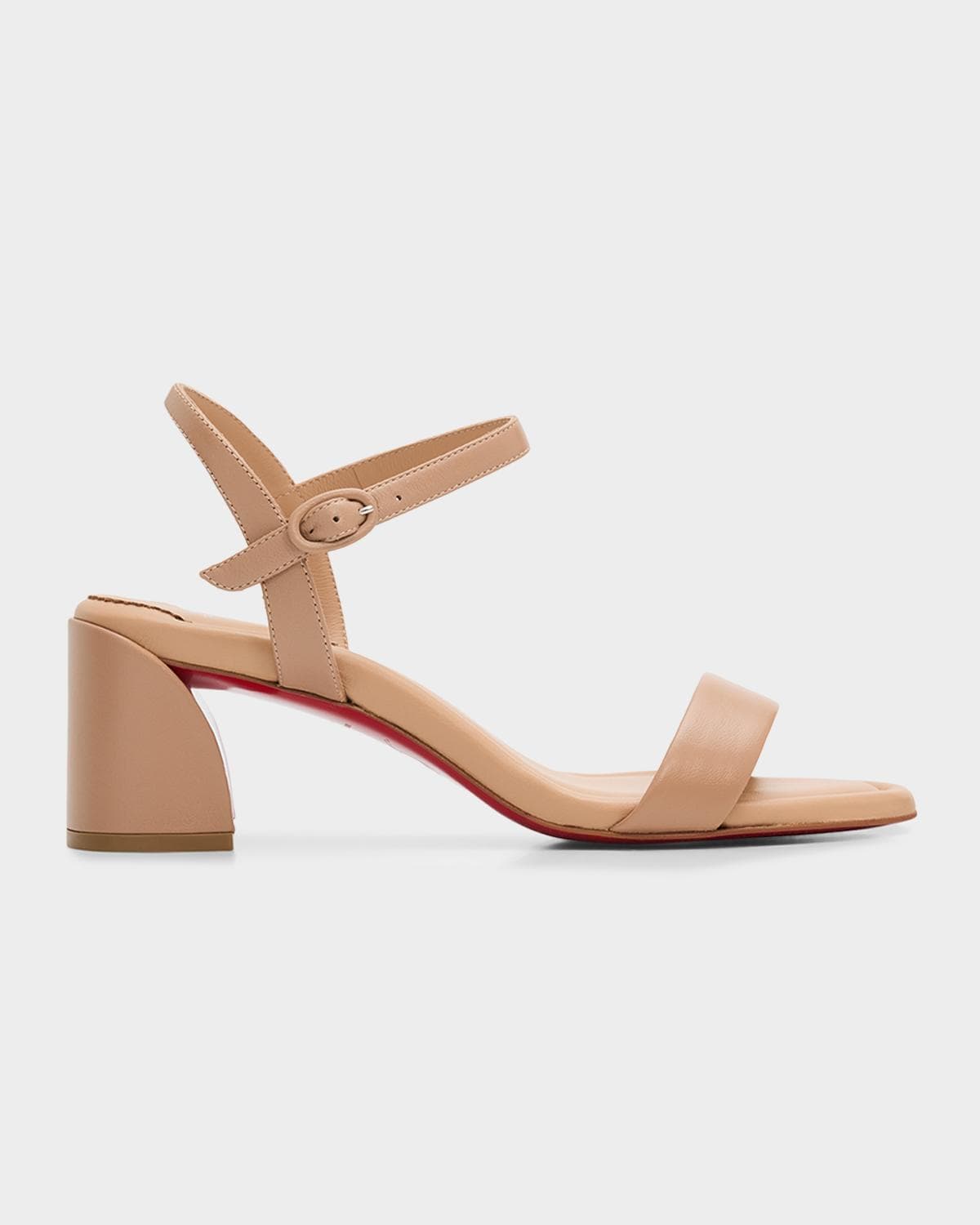 Christian Louboutin 55mm Jane Leather Ankle-Strap Sandals