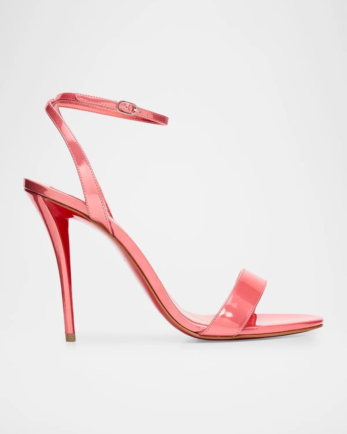 Christian Louboutin 100mm Miss Z Patent Leather Ankle-Strap Sandals