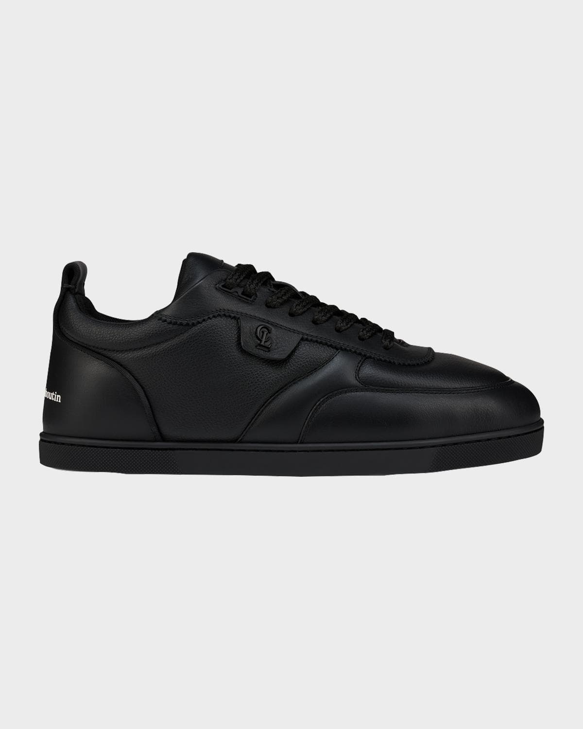 Christian Louboutin Men's Sk Vi Flat Calf Leather Low-Top Sneakers