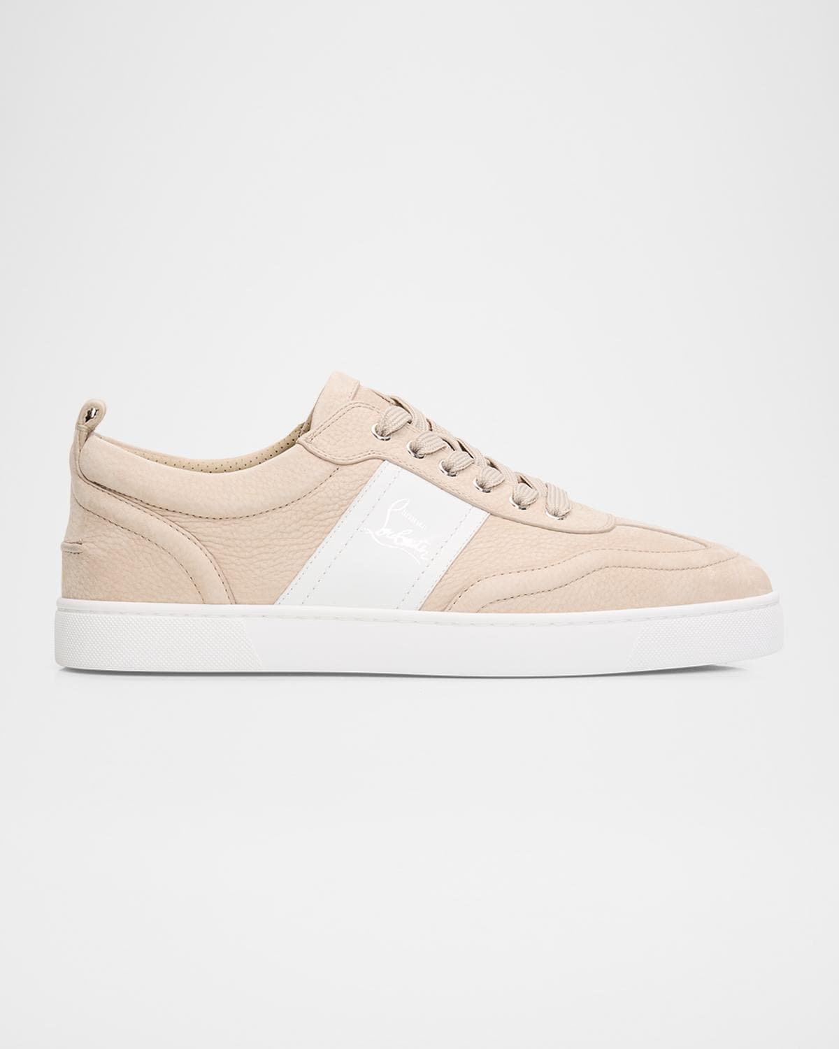 Christian Louboutin Men's Retero Nubuck Leather Low-Top Sneakers