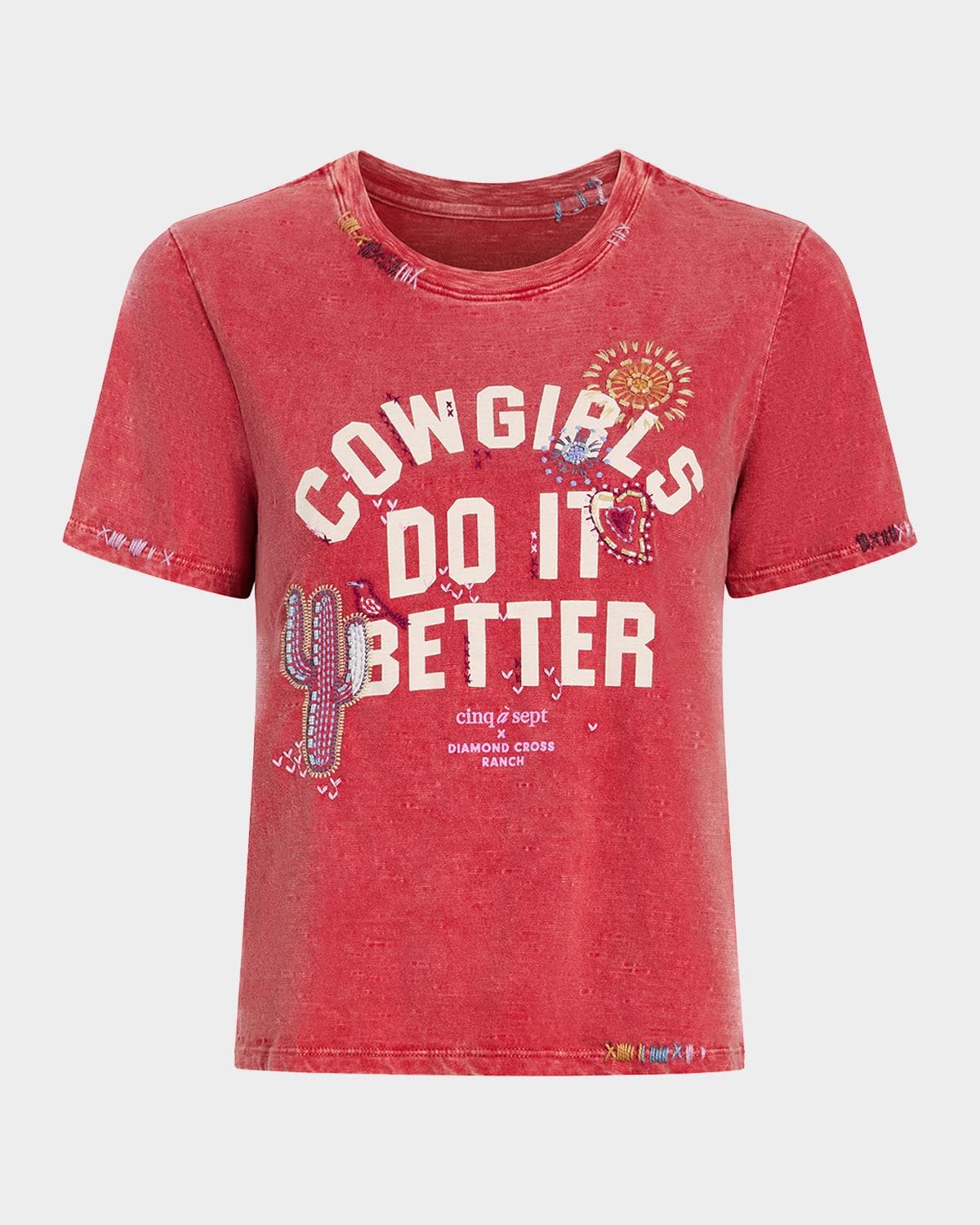 Cinq à Sept Cowgirls Do It Better Shrunken Tee