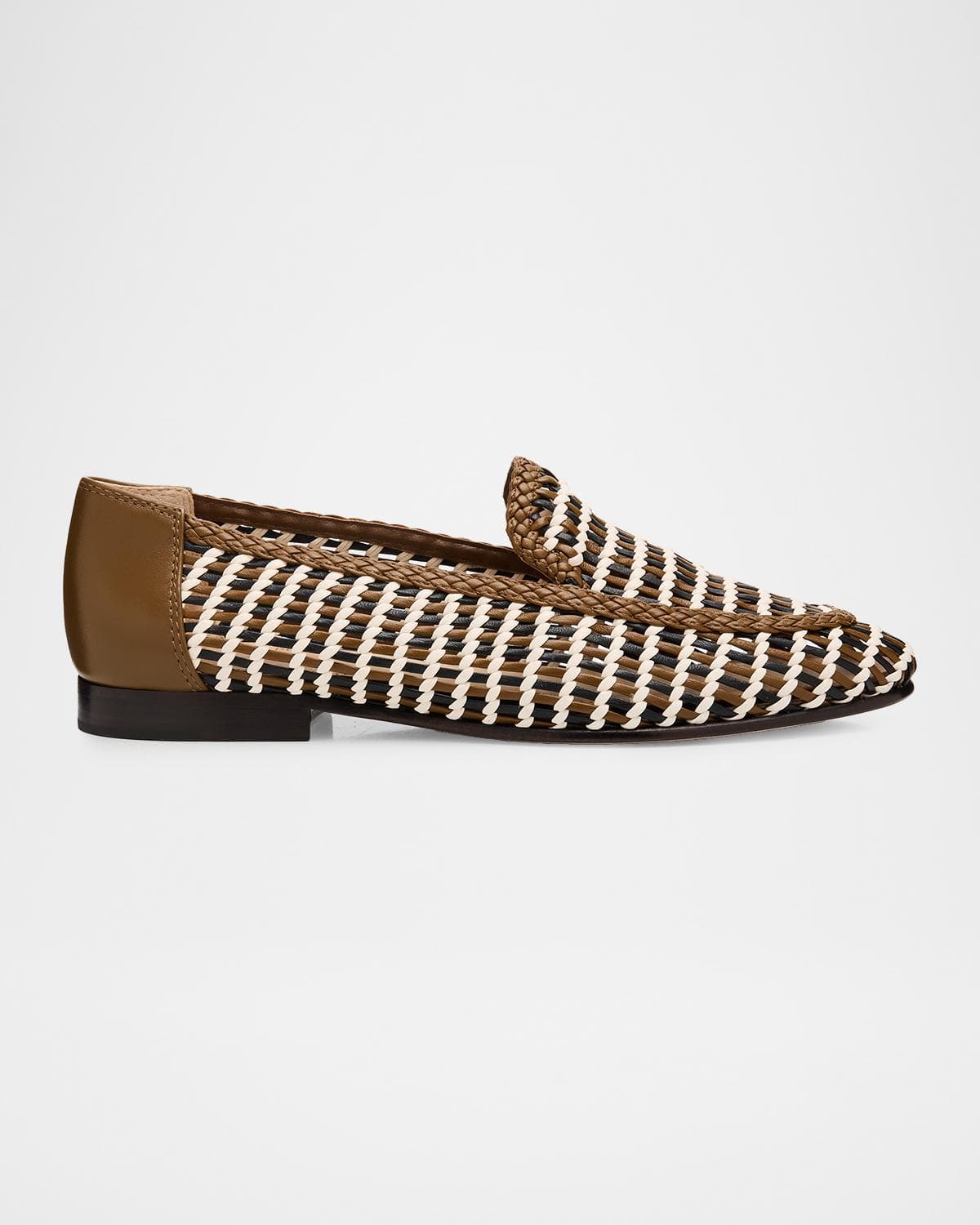 Veronica Beard Prilla Woven Leather Loafers