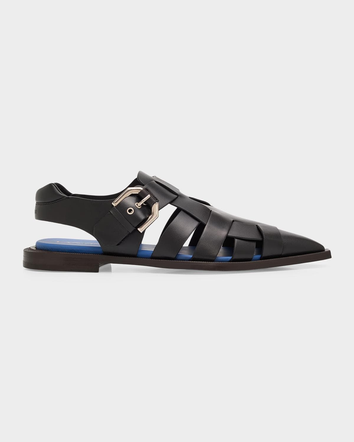 Lanvin Men's Leather Pointed-Toe Gladiator Sandals