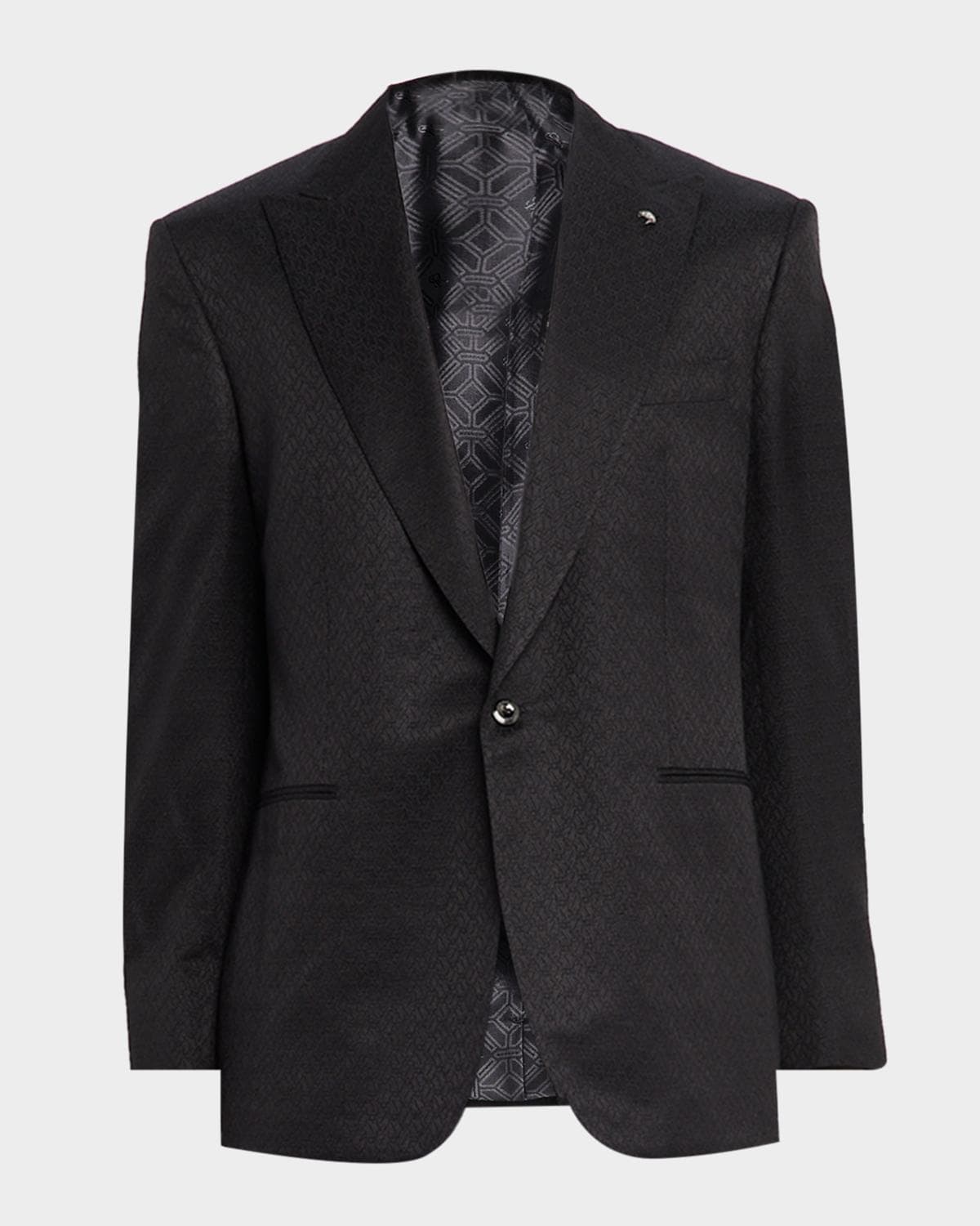 Stefano Ricci Men's Geometric Silk Jacquard Single-Breasted Sport Coat