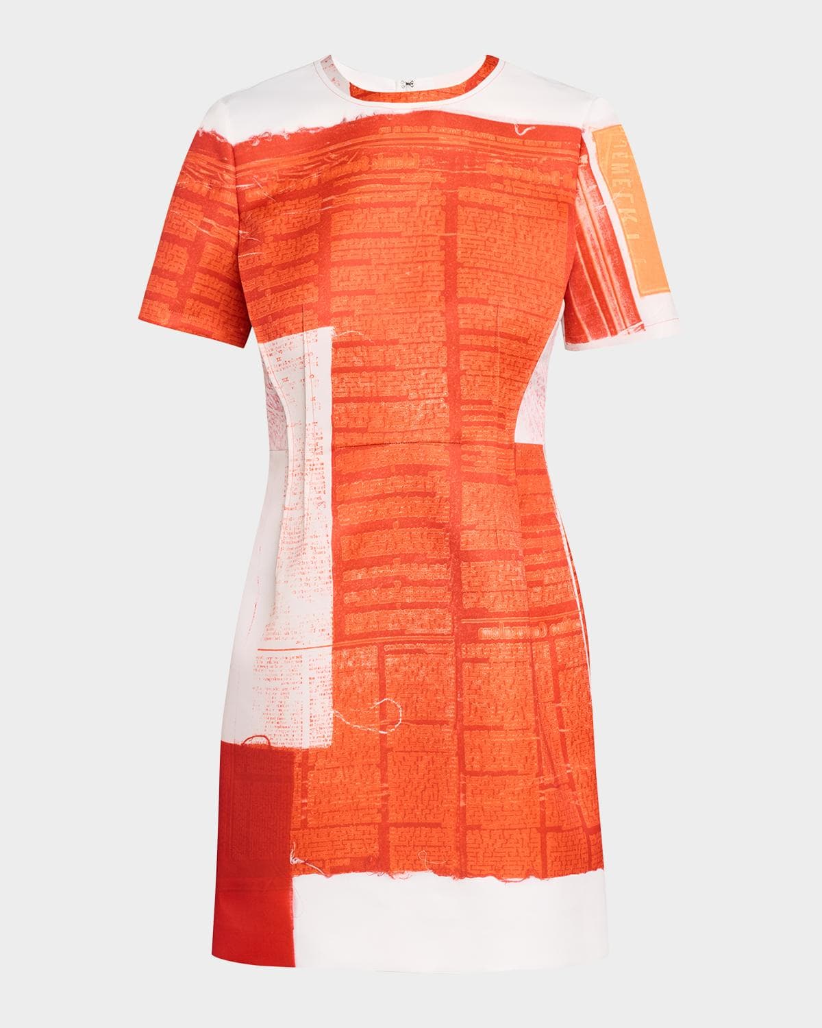 Jason Wu Collection Abstract-Print Matte Duchess Satin Mini Dress