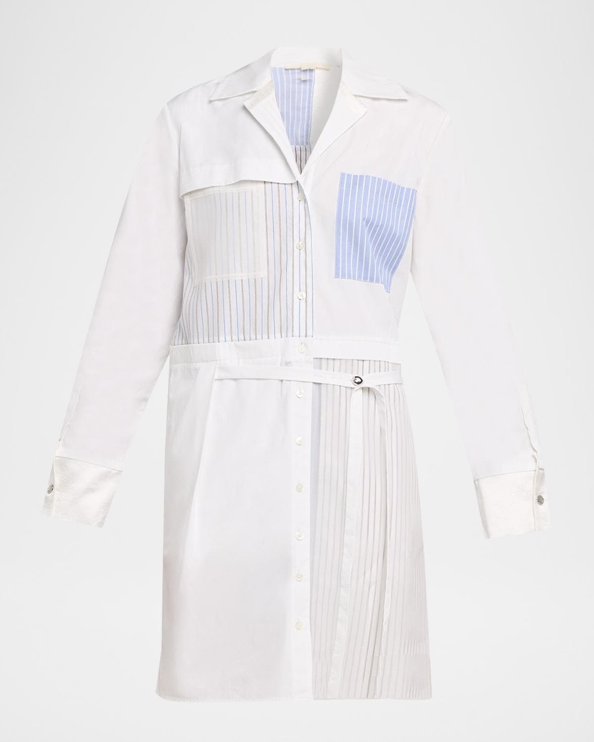 Jason Wu Collection Patchwork Cotton Shirtdress