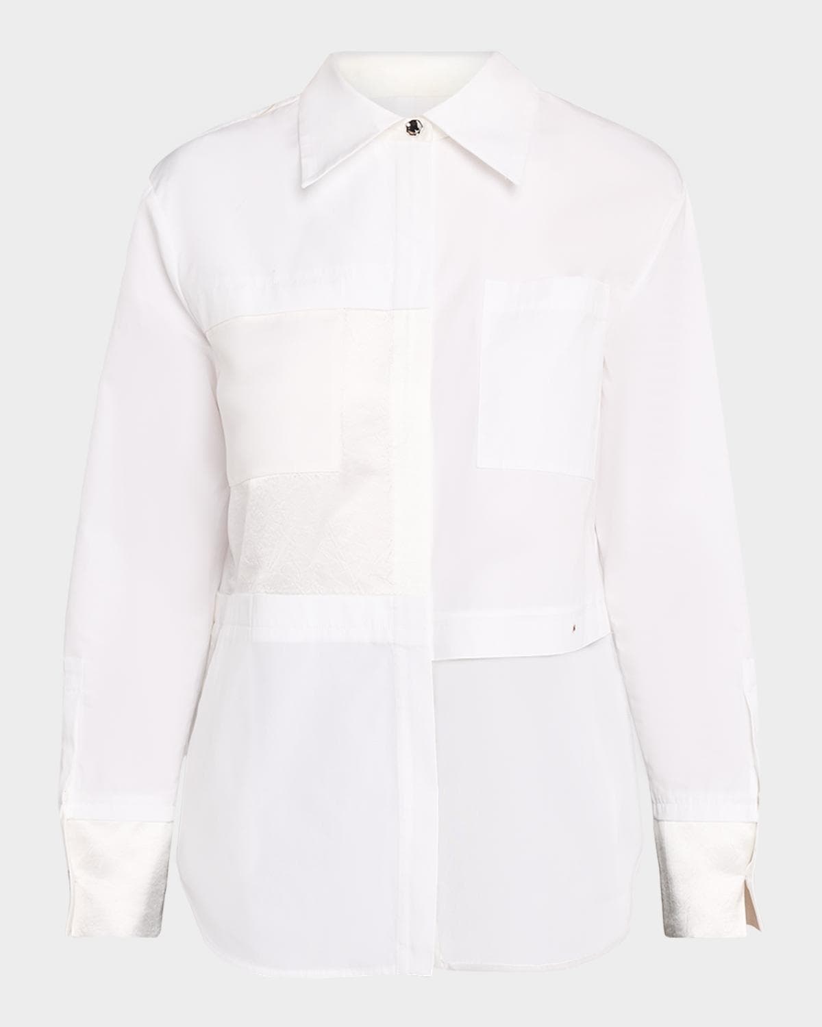 Jason Wu Collection x Robert Rauschenberg Collage Patchwork Shirt