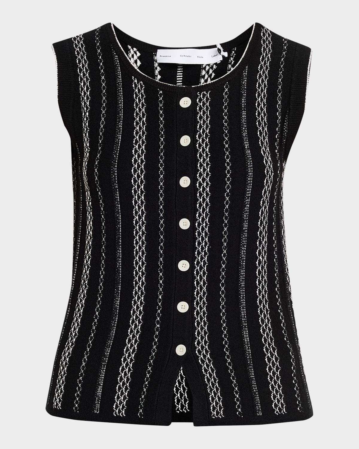 Proenza Schouler White Label Alyna Textured Knit Vest