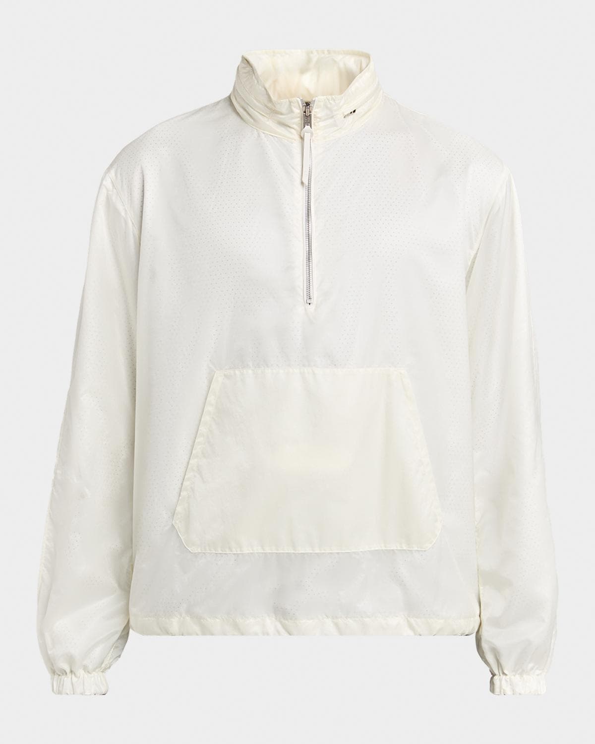 TOM FORD Men's Sheer Nylon Half-Zip Hoodie