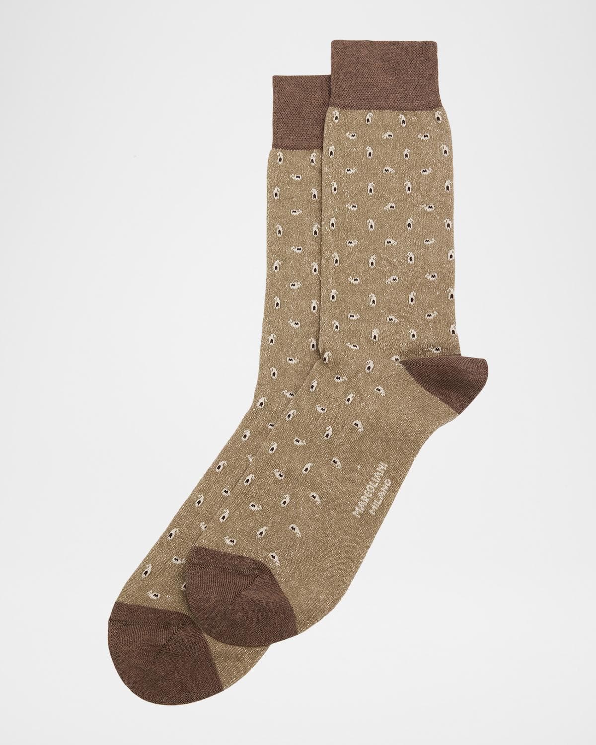 Marcoliani Men's Paisley-Print Crew Socks