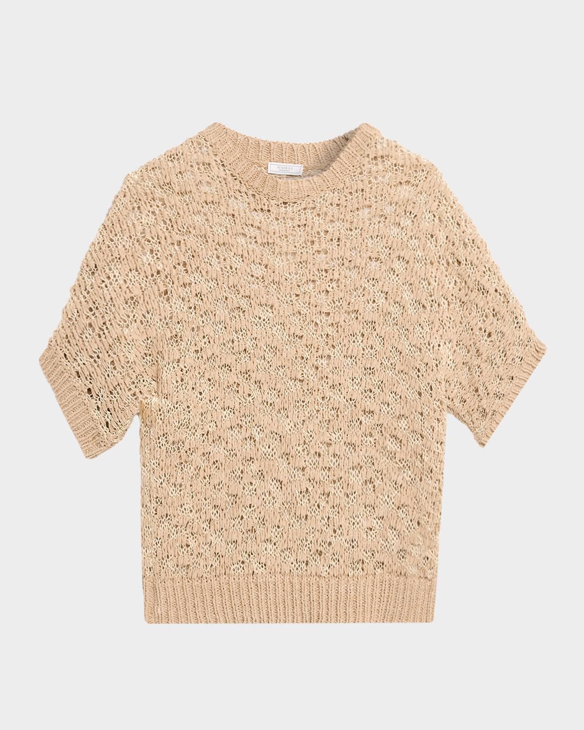 Peserico Lurex, Cotton and Linen-Blend Sweater · 48
