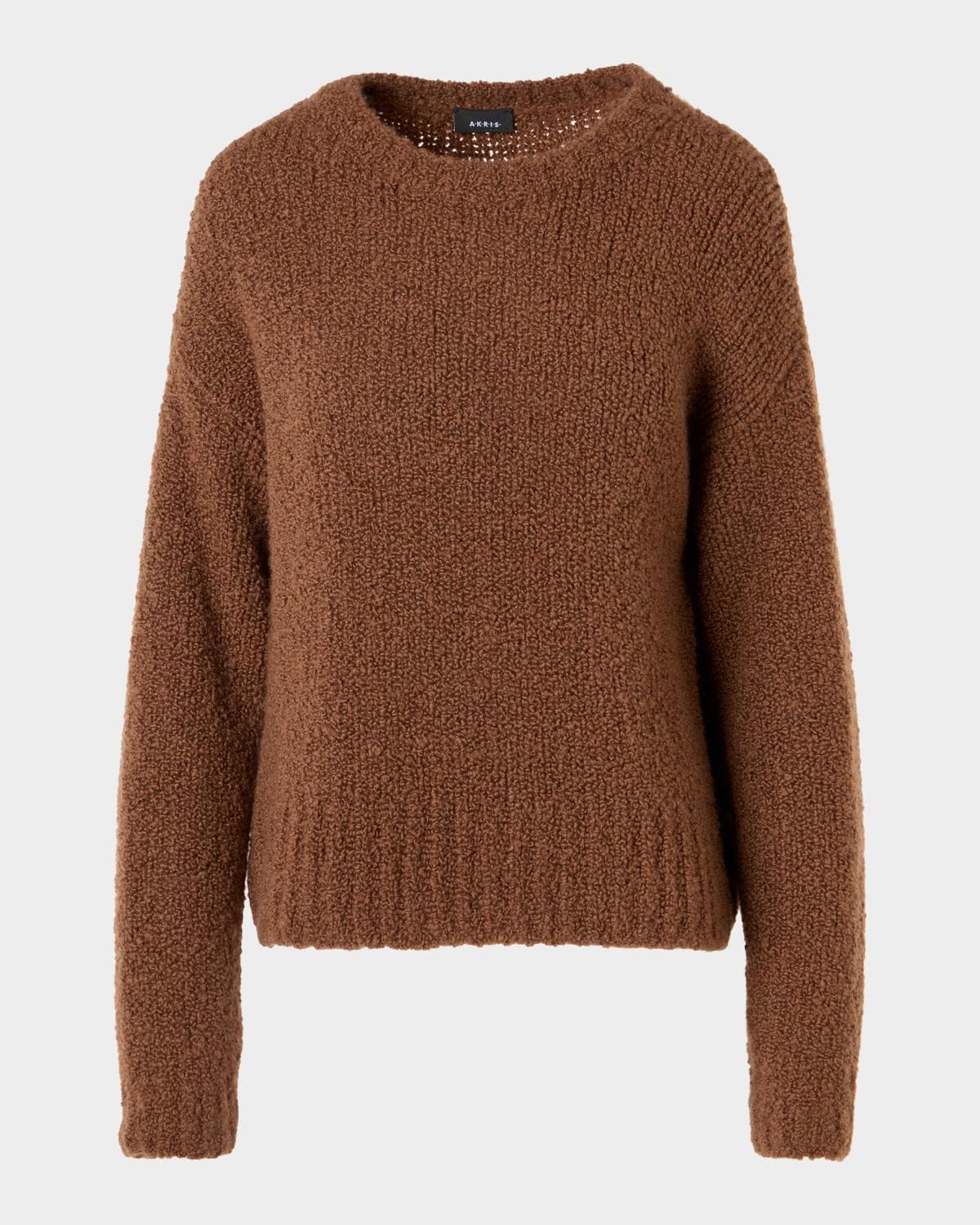 Akris Cashmere-Silk Boucle Knit Sweater