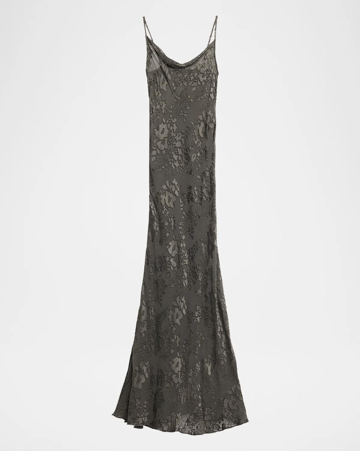 L 'AGENCE Christine Burnout Satin Gown
