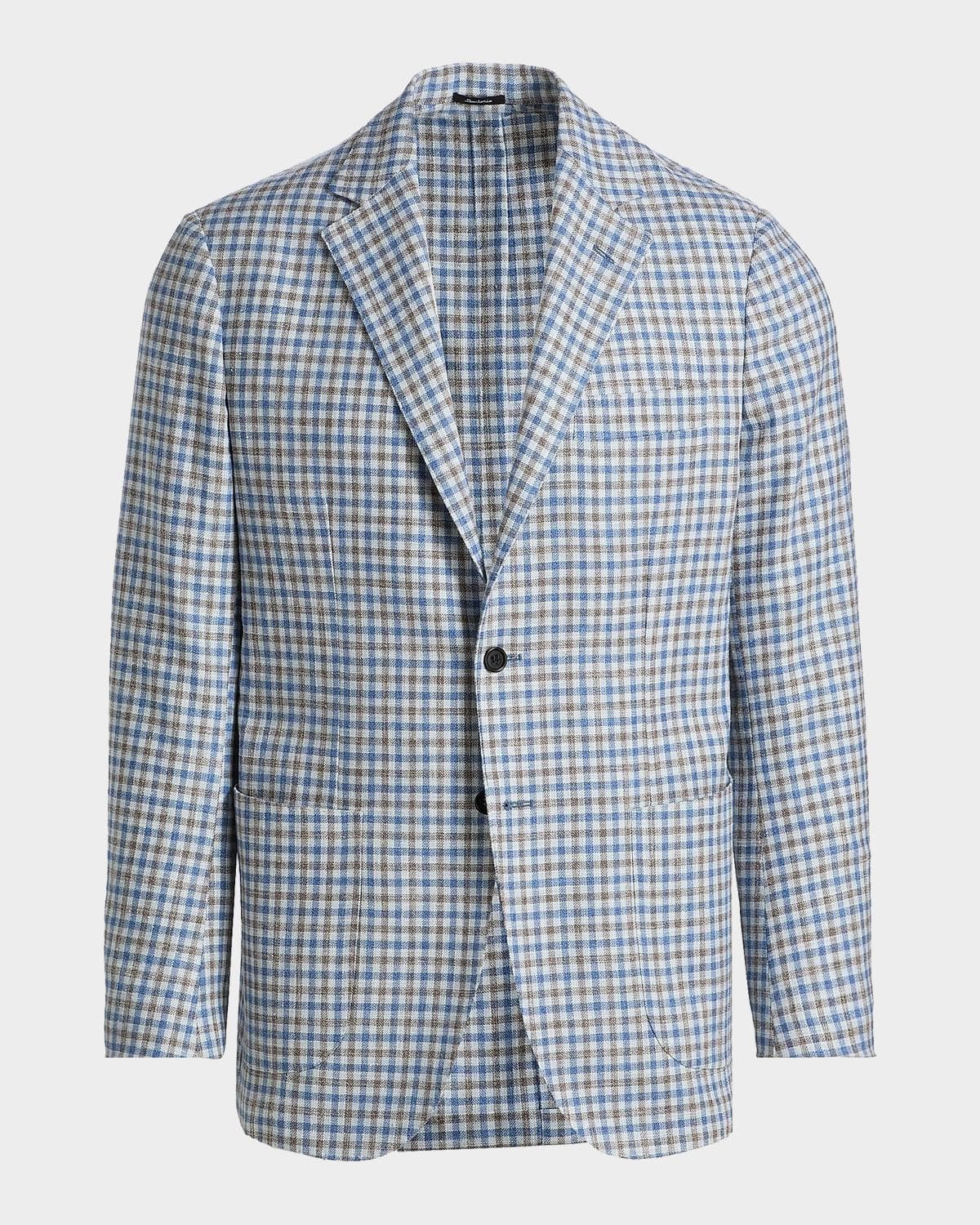 Sartorio Men's Gingham Wool-Blend Sport Coat