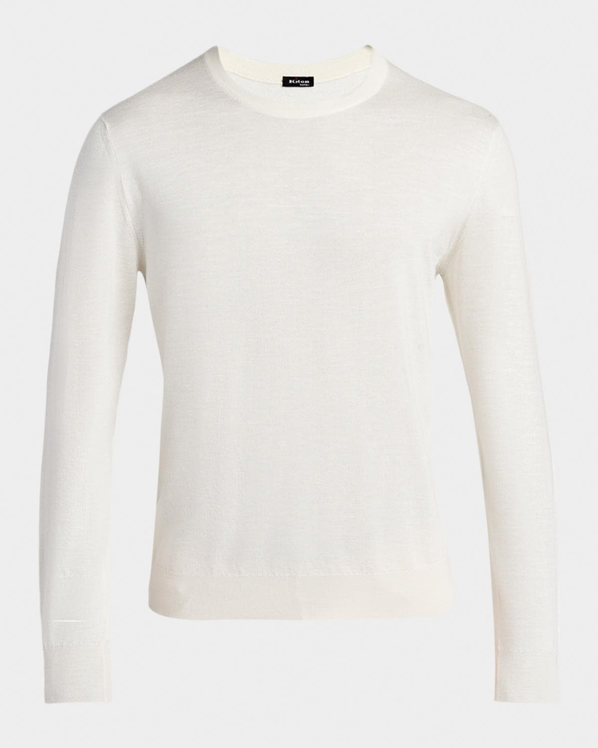 Kiton Men's Icon Silk, Cashmere and Linen Crewneck Sweater