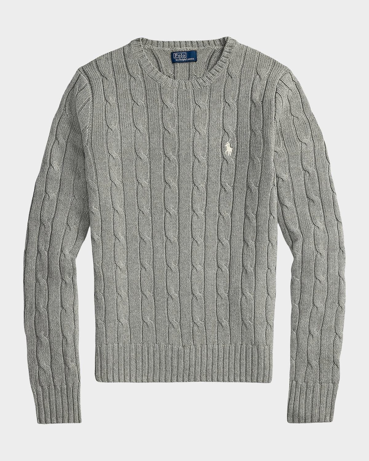 Polo Ralph Lauren Cable-Knit Cotton Crewneck Sweater
