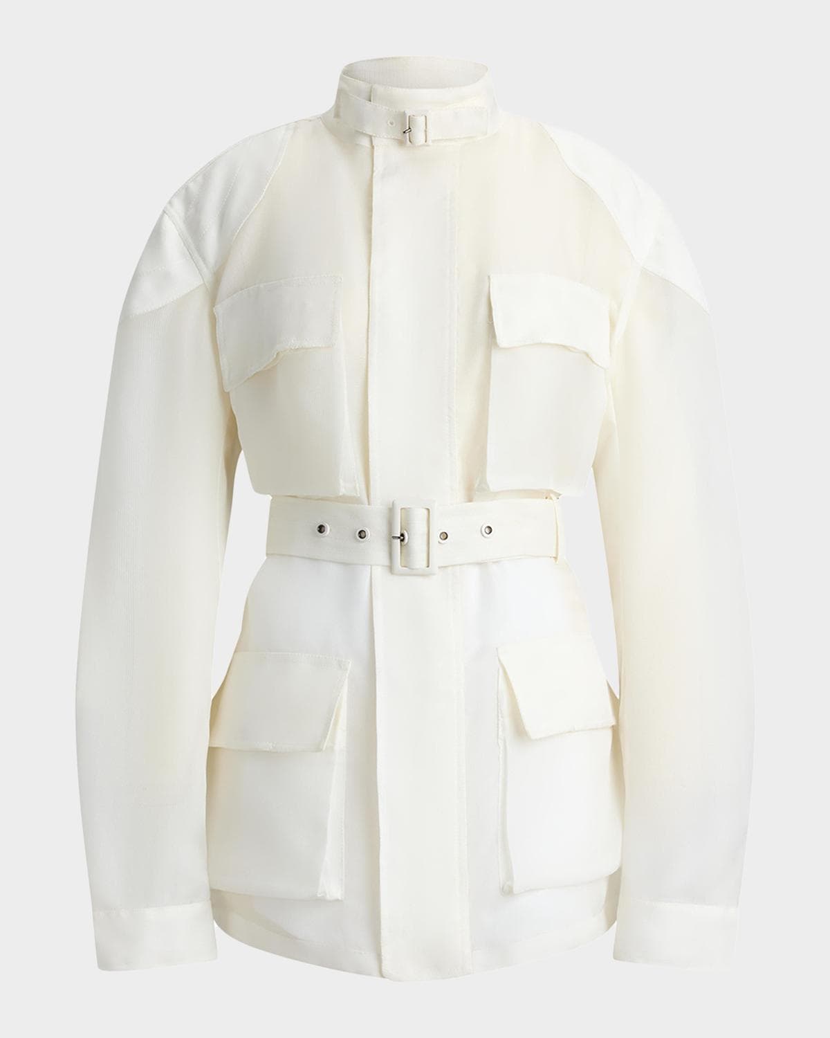 Ralph Lauren Collection Zaria Silk Gazar Field Jacket