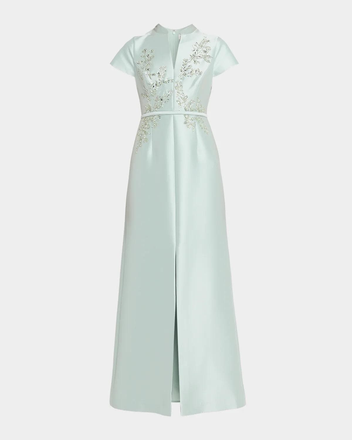 SACHIN BABI Bead-Embroidered Stretch Mikado Gown