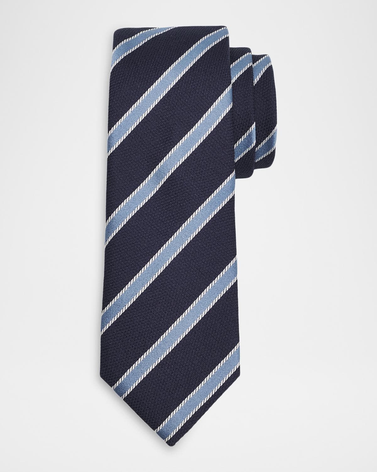 Giorgio Armani Men's Diagonal Stripe Silk Tie