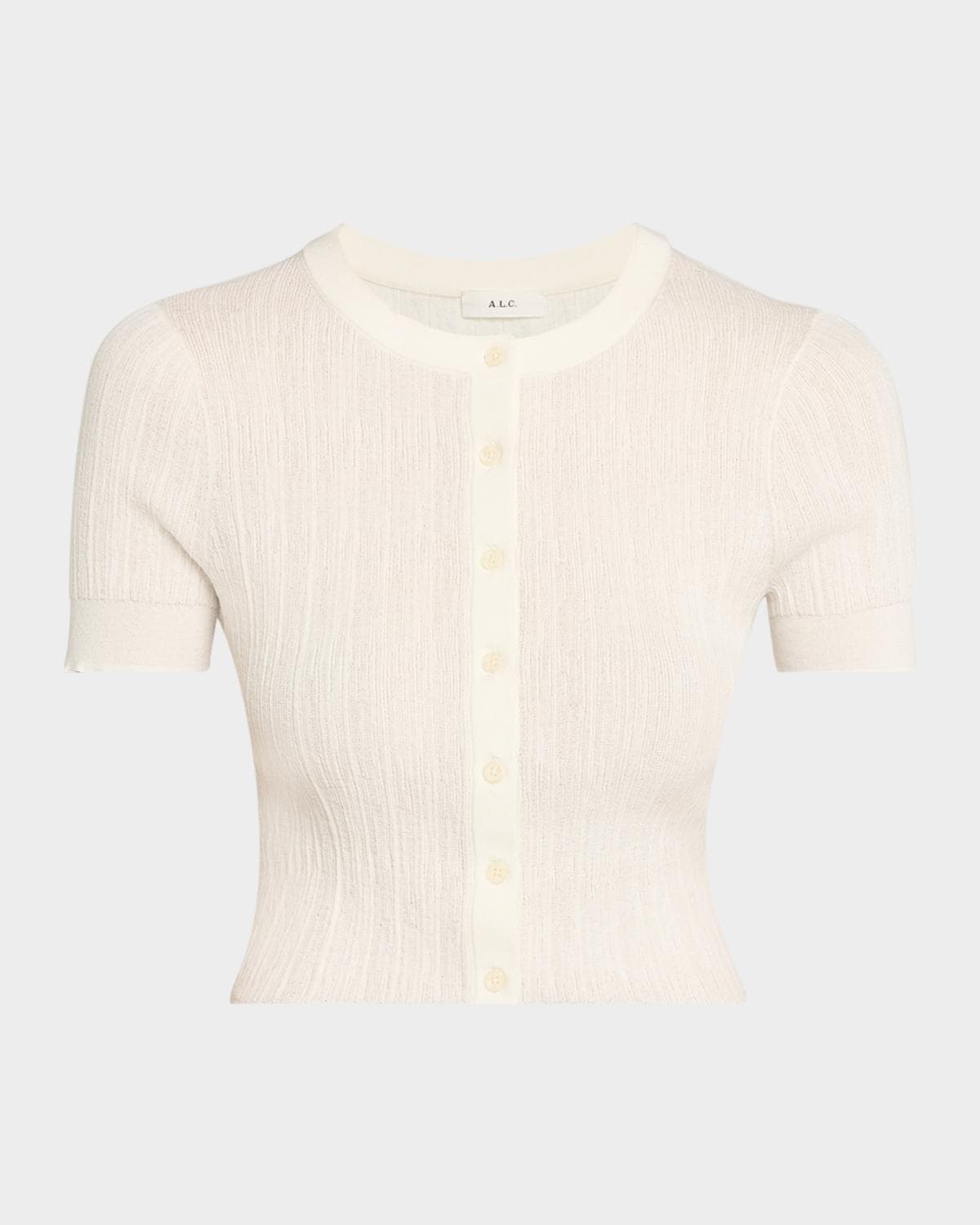 A.L.C. Lottie Textured Crop Cardigan