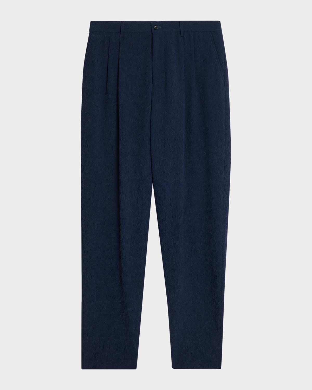 Giorgio Armani Men's Stretch Wool Seersucker Double-Pleat Trousers · 52 (36) R