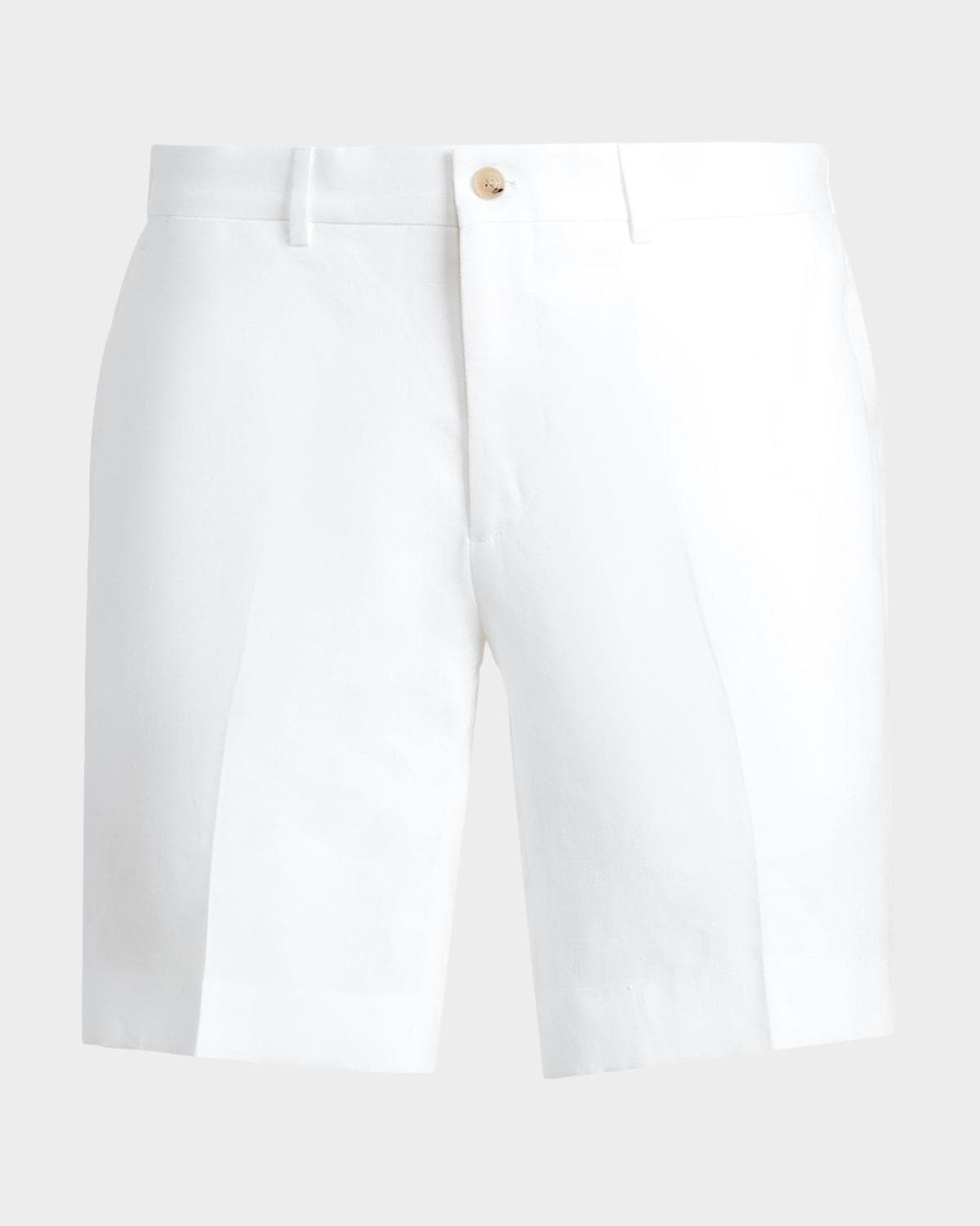 Ralph Lauren Purple Label Men's Gregory Hand-Tailored Linen Shorts
