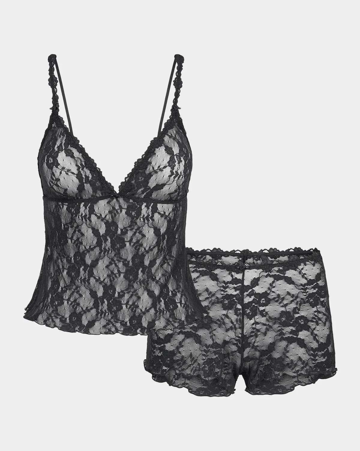 SKIMS Stretch Lace Cami and Short Set