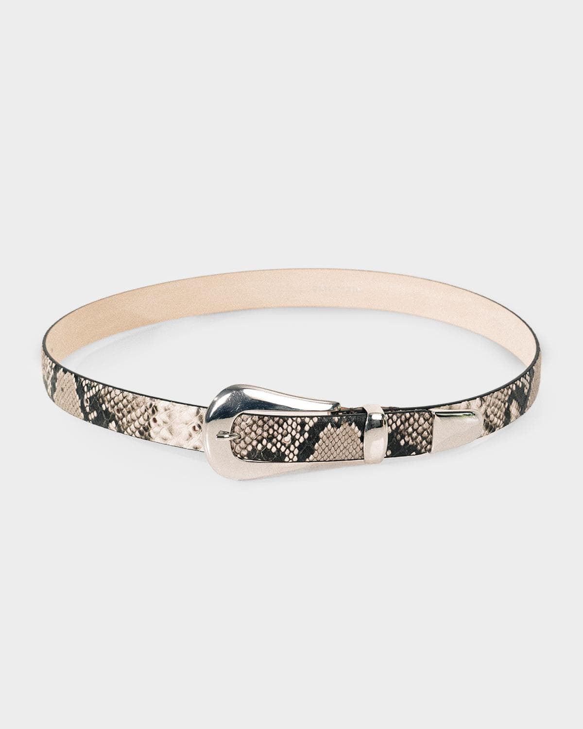 Déhanche Colette Snake-Embossed Leather Belt