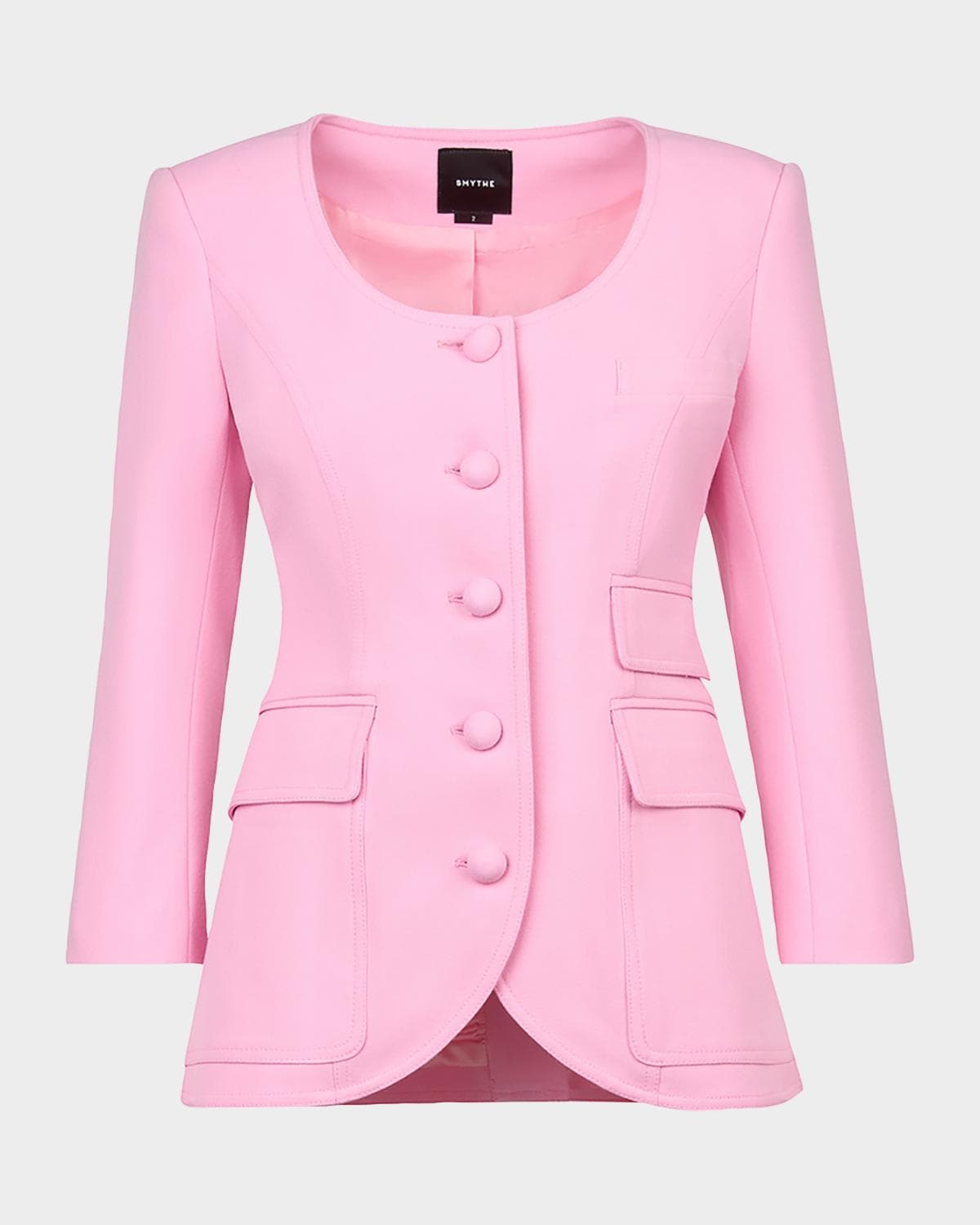 Smythe Single-Breasted Portrait Neck Blazer · 6