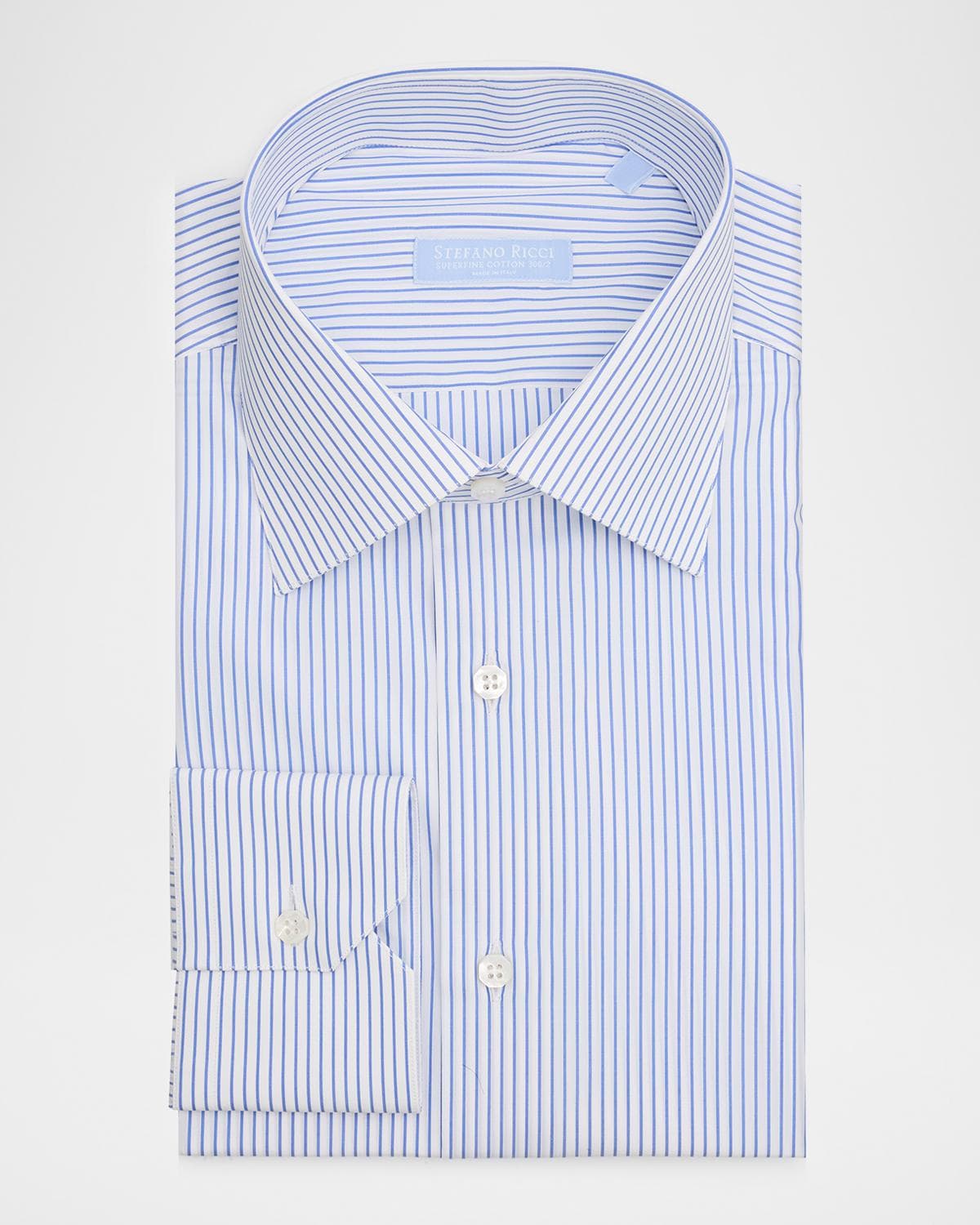 Stefano Ricci Men's Cotton Pinstripe Dress Shirt