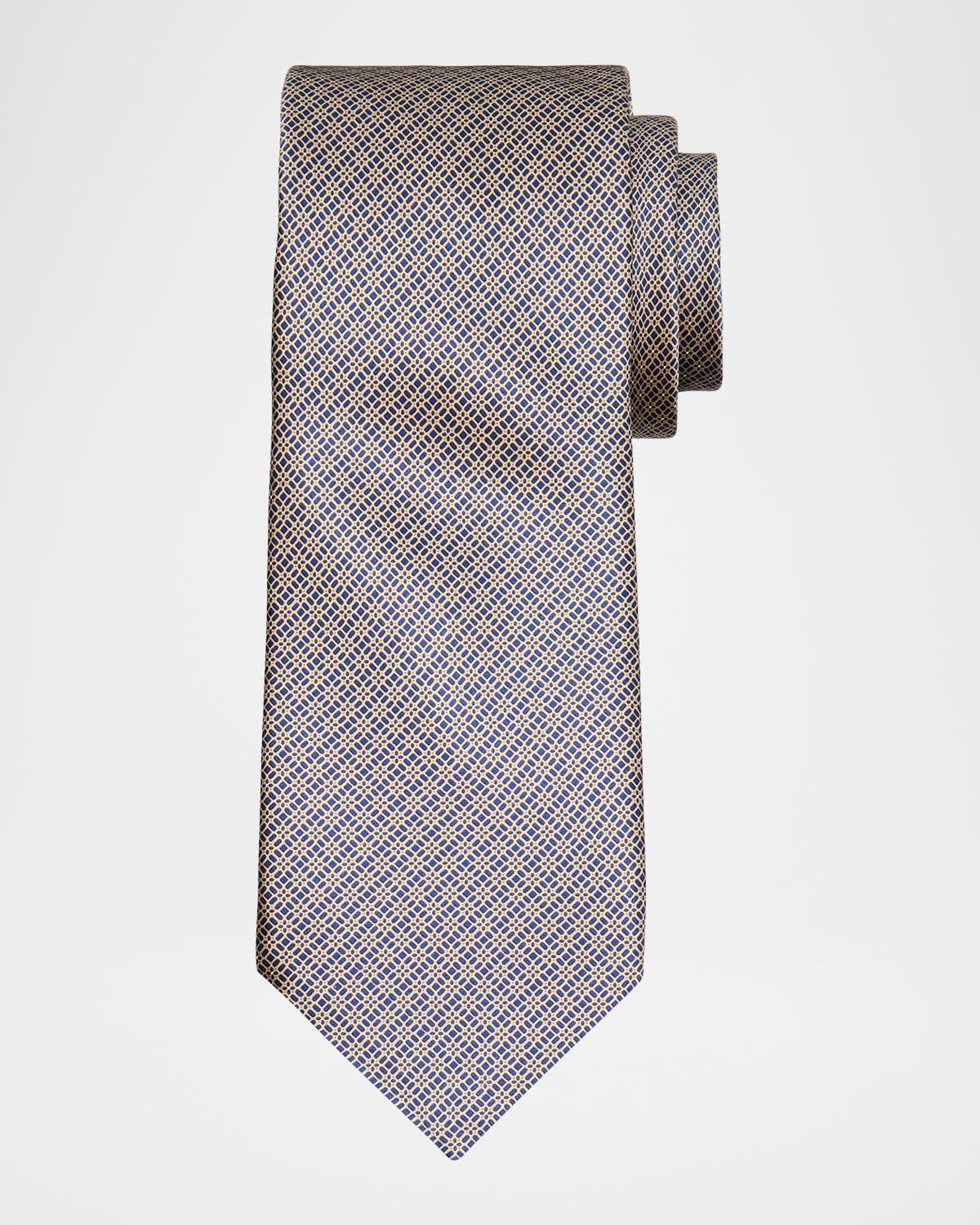 Stefano Ricci Men's Dotted Floral Silk Tie
