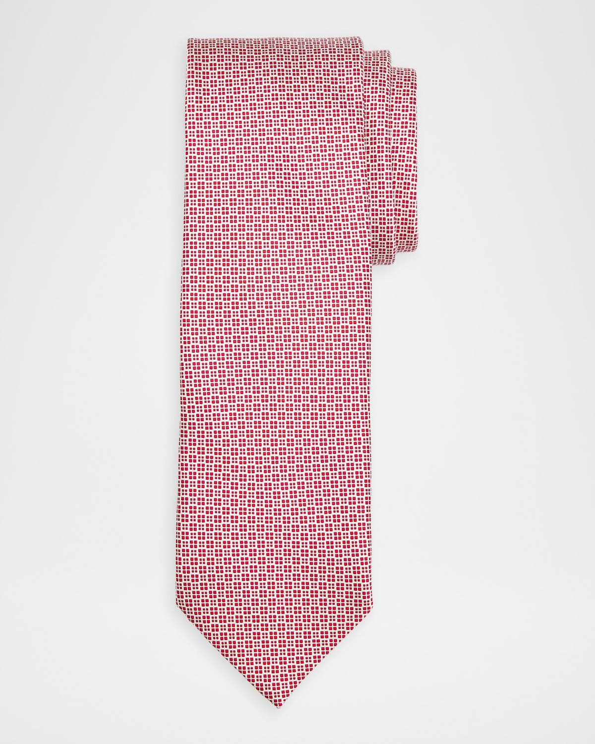 Stefano Ricci Men's Micro-Geometric Silk Tie